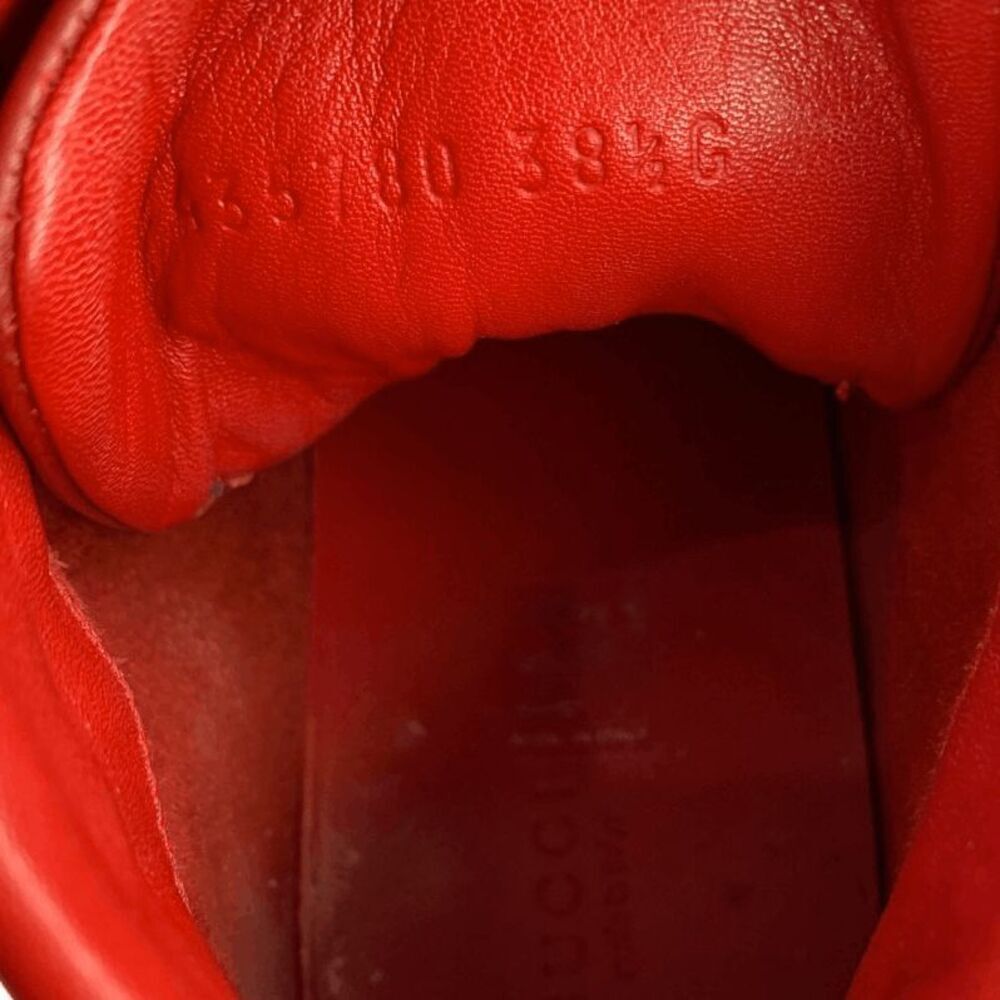 Gucci Coda Bloom High Top Sneaker Red EU 38.5 US 8.5 Blue Floral GG Supreme Logo - Picture 12 of 12